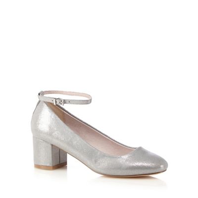 Silver 'Alexa' Mary Jane shoes